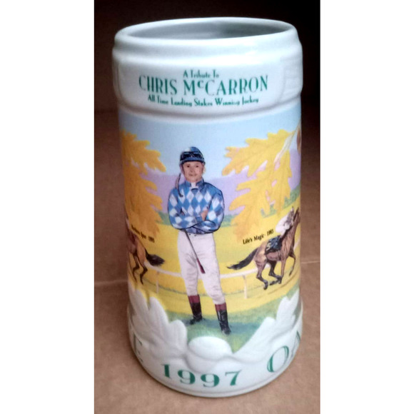 Chris Mc Carron 1997 stein, Santa Anita Race Track - Picture 2 of 7